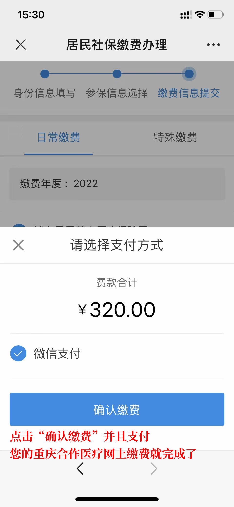重庆农村合作医疗网上缴费教程